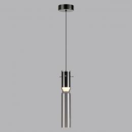 Odeon light 5058/5L PENDANT ODL24 323 черный/дымчатый/металл/стекло Подвес LED 5W 3000K SCROW  - 4 купить